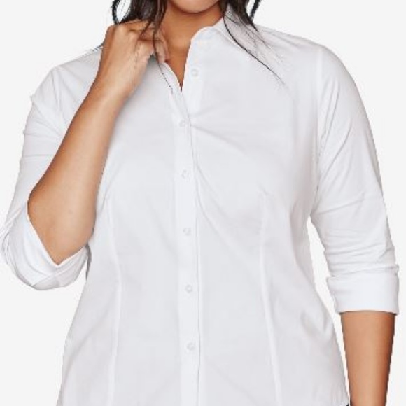 NWT 14/q6 cotton/ stretch shirt 3/4 sleeve - Picture 7 of 8